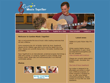 Tablet Screenshot of gardenmusictogether.com